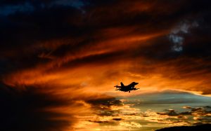 Birds of a feather: F-16s train over Aviano skies