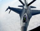 F-16 pilots, KC-135 crews team for mid-air refueling training