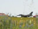 F-16 Fighting Falcon prepares for flight